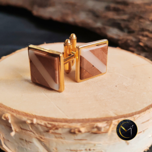 bague, réglable, ivoire végétal, latanier, acier inoxydable, ovale