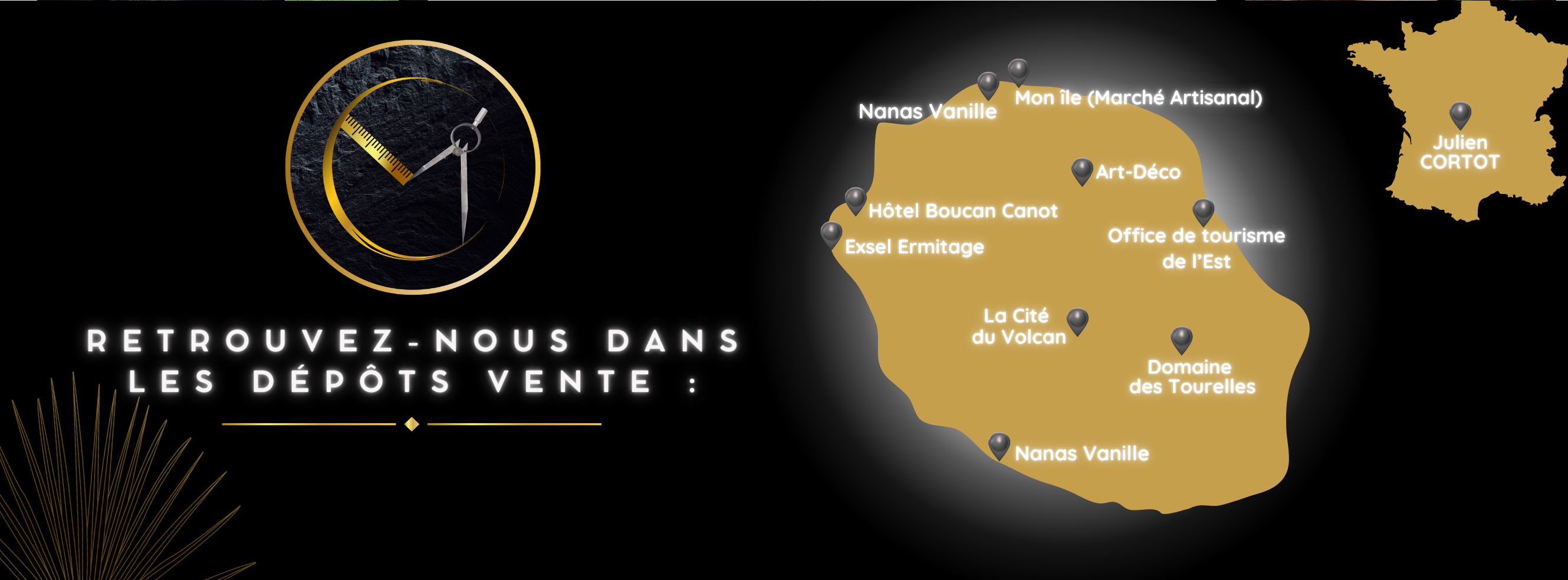 dépots vente à l'ile de la Réunion et en Métropole